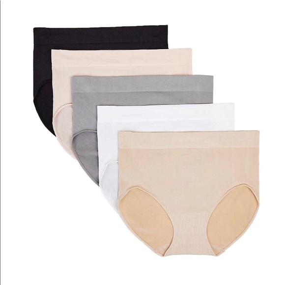 5 PACK Seamless Brief Panties - Picture 3 of 5